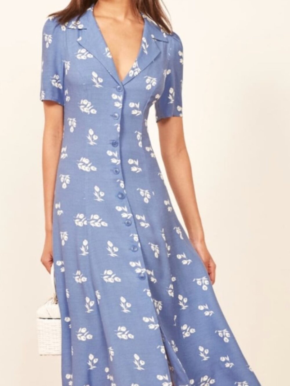 Reformation Clarice Midi Shirt Dress